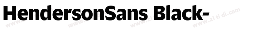 HendersonSans Black字体转换 HendersonSans Black字体转换